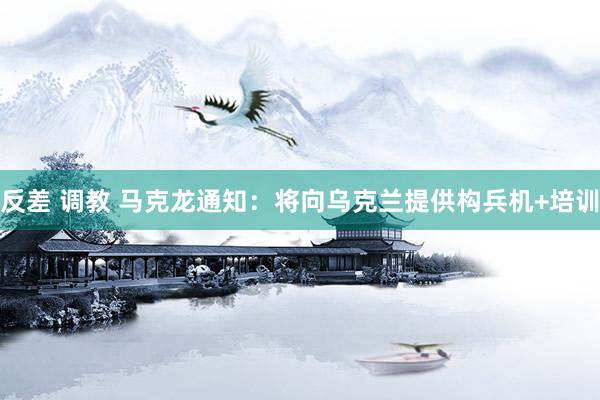 反差 调教 马克龙通知：将向乌克兰提供构兵机+培训