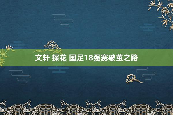 文轩 探花 国足18强赛破茧之路