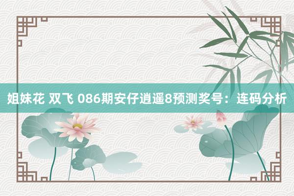 姐妹花 双飞 086期安仔逍遥8预测奖号：连码分析