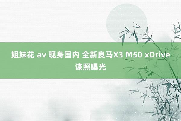 姐妹花 av 现身国内 全新良马X3 M50 xDrive谍照曝光