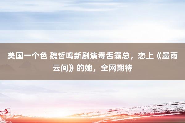 美国一个色 魏哲鸣新剧演毒舌霸总，恋上《墨雨云间》的她，全网期待